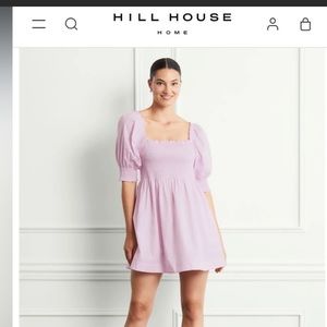 Hill House Athena nap dress pink Gingham NWT